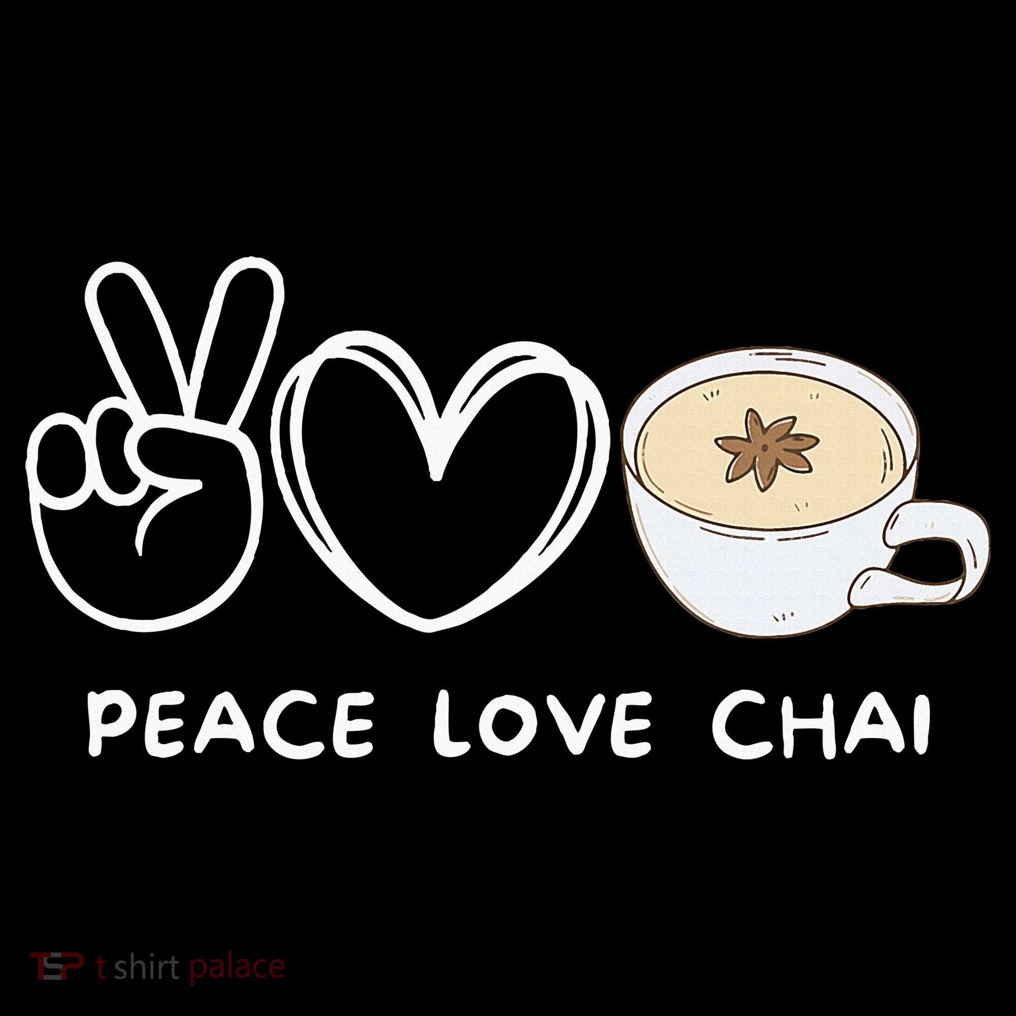 Peace Love Chai Tea Retro Chai Tea Lover Coaster