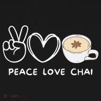 Peace Love Chai Tea Retro Chai Tea Lover Pajama Set thumb 2