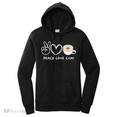 Peace Love Chai Tea Retro Chai Tea Lover Women's Hoodie