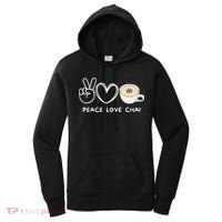 Peace Love Chai Tea Retro Chai Tea Lover Women's Hoodie thumb 0