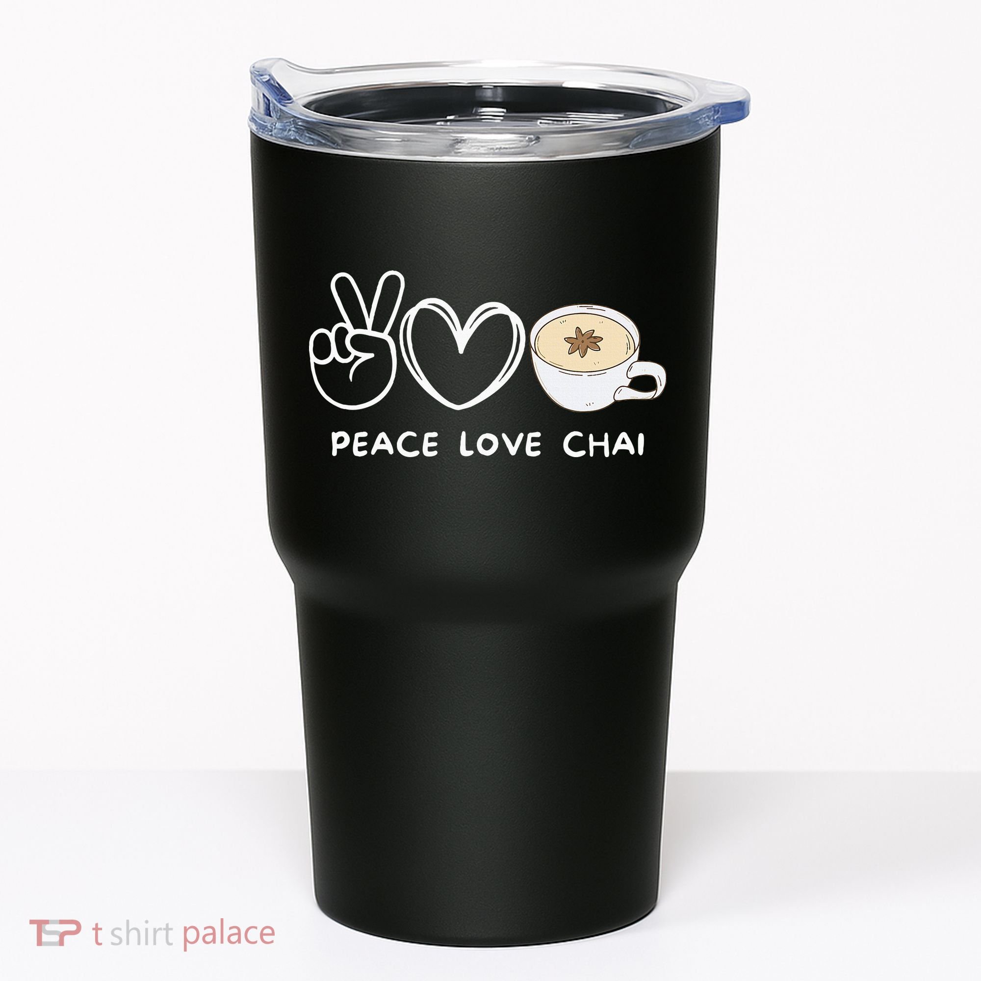 Peace Love Chai Tea Retro Chai Tea Lover Tumbler