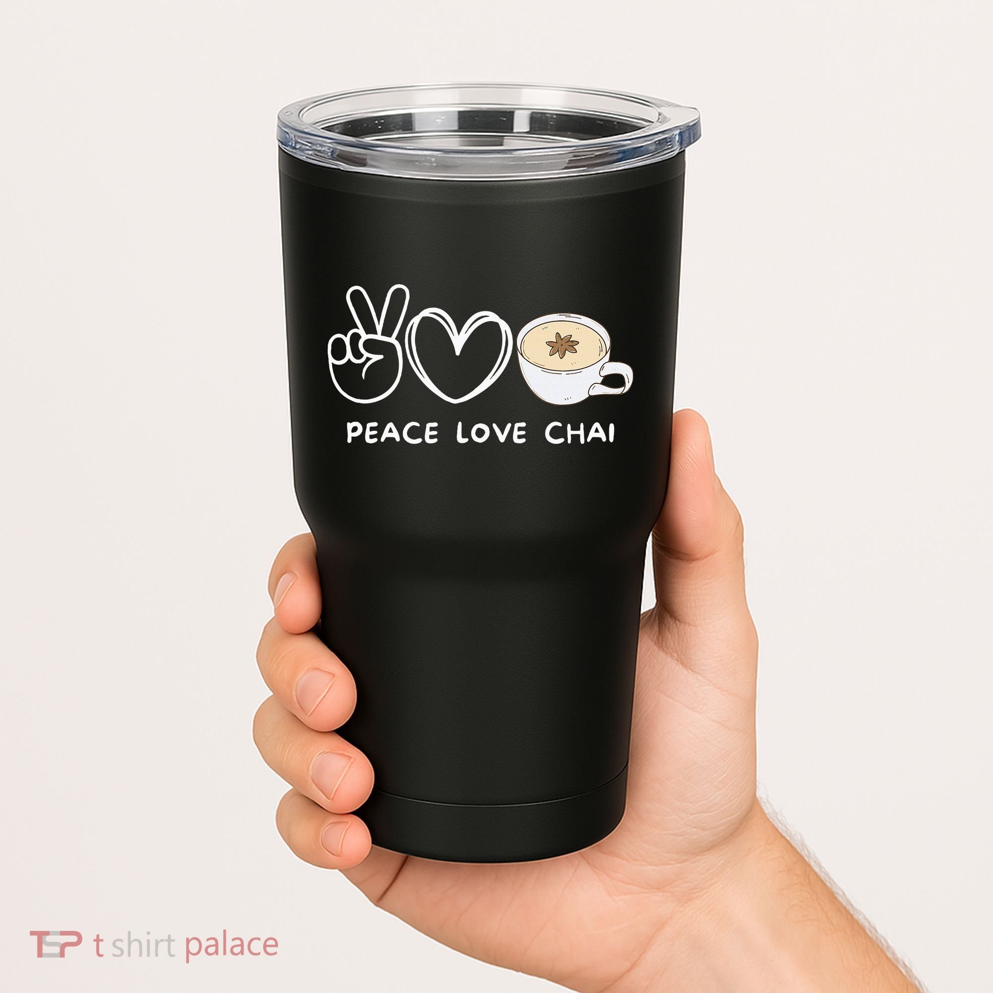 Peace Love Chai Tea Retro Chai Tea Lover Tumbler