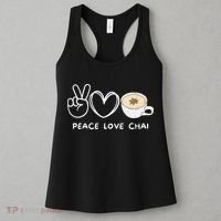 Peace Love Chai Tea Retro Chai Tea Lover Women's Tank Top thumb 3
