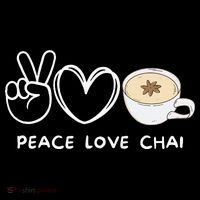 Peace Love Chai Tea Retro Chai Tea Lover Toddler Hoodie thumb 2