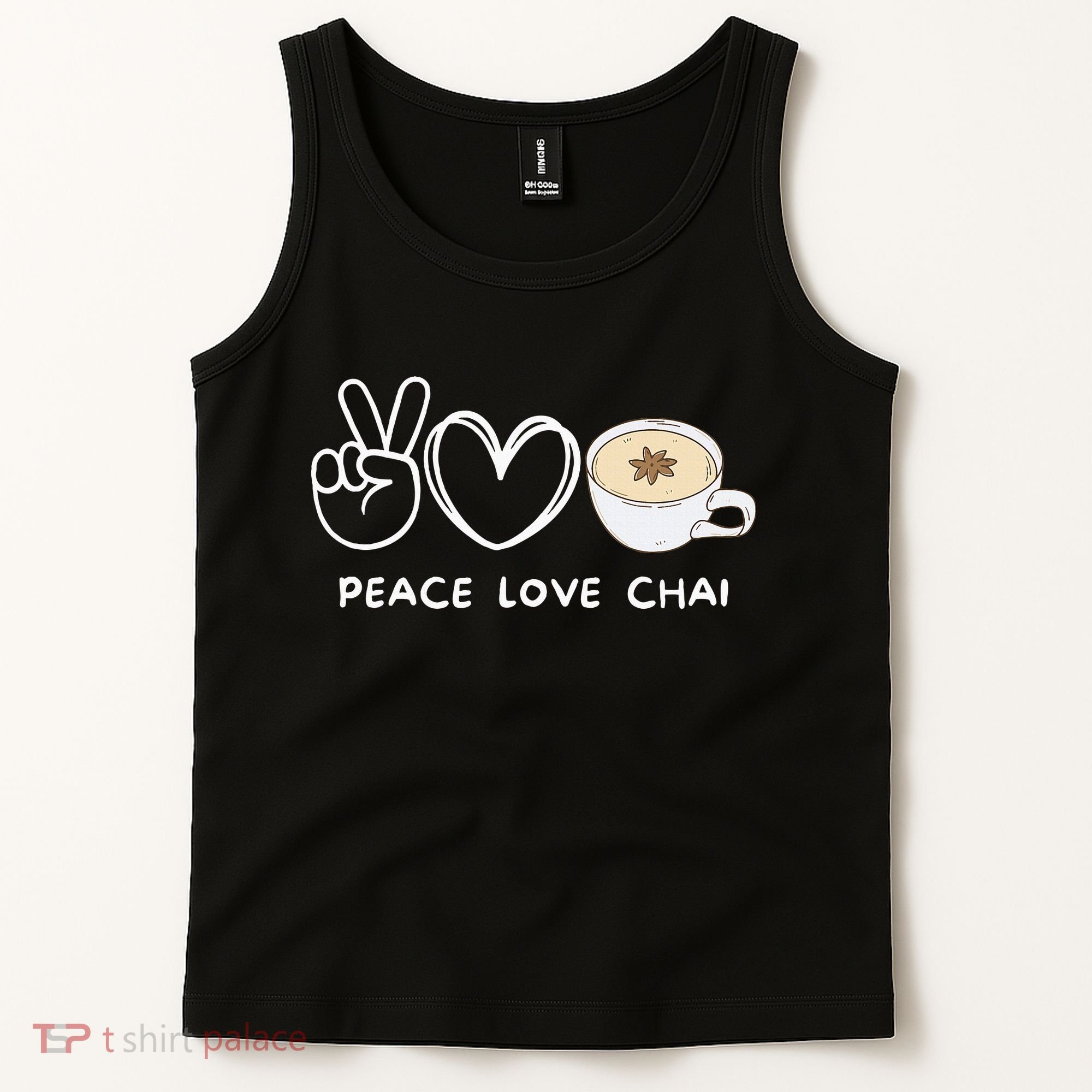 Peace Love Chai Tea Retro Chai Tea Lover Tank Top