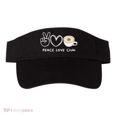 Peace Love Chai Tea Retro Chai Tea Lover Visor