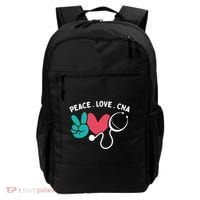 Peace Love Cna Certified Nursing Assistant Cute Nurse Gift Backpack thumb 0