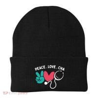 Peace Love Cna Certified Nursing Assistant Cute Nurse Gift Beanie thumb 0