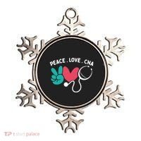 Peace Love Cna Certified Nursing Assistant Cute Nurse Gift Ornament thumb 0