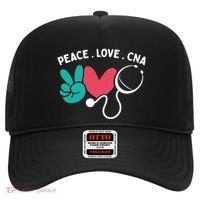 Peace Love Cna Certified Nursing Assistant Cute Nurse Gift Hat thumb 0