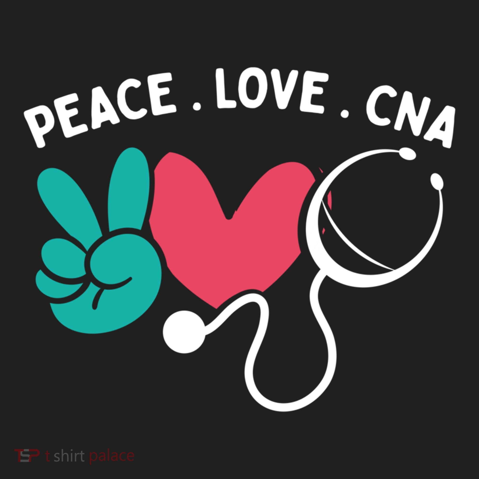 Peace Love Cna Certified Nursing Assistant Cute Nurse Gift Hat