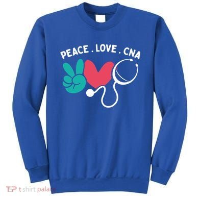 Peace Love Cna Certified Nursing Assistant Cute Nurse Gift Sweatshirt