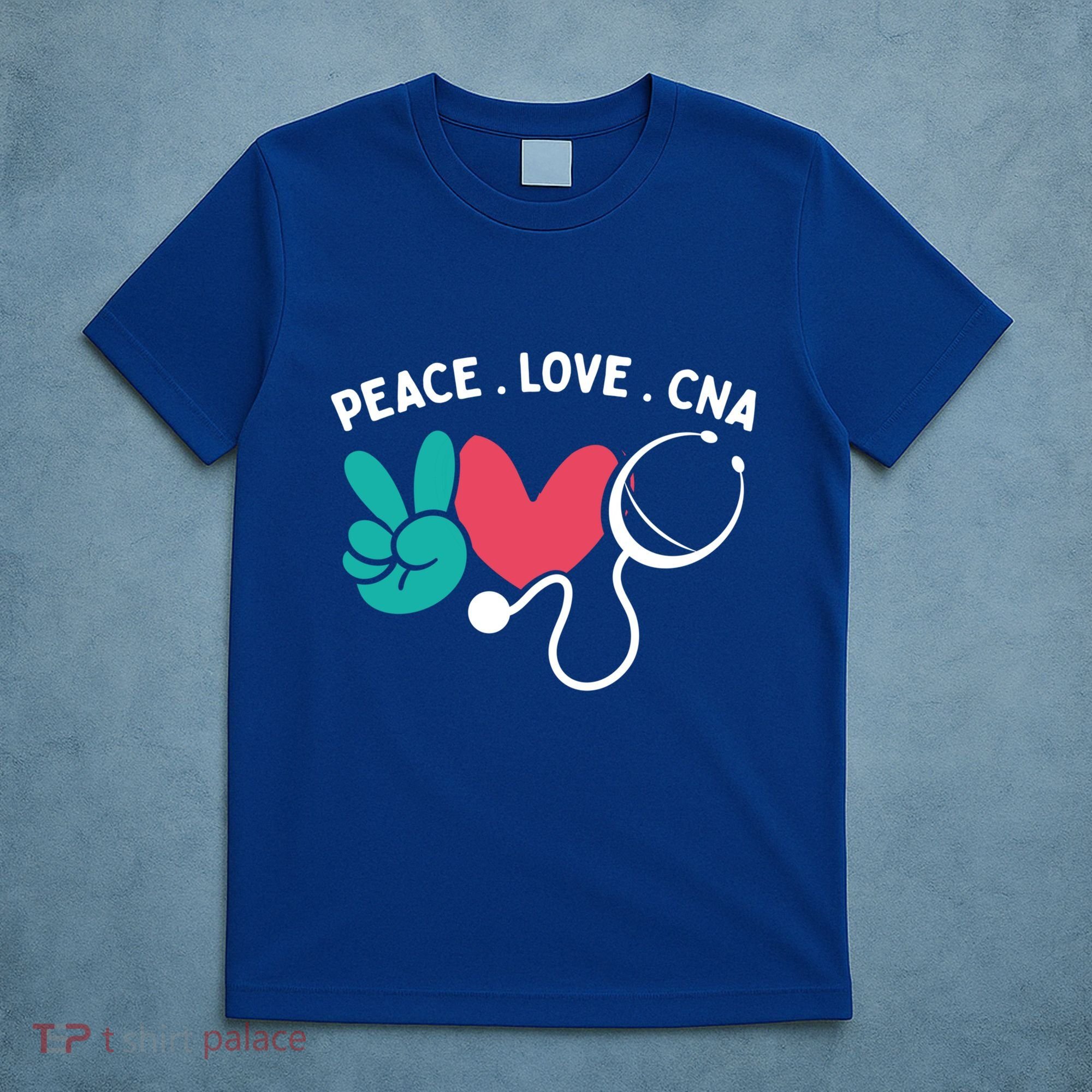 Peace Love Cna Certified Nursing Assistant Cute Nurse Gift T-Shirt