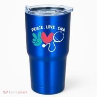 Peace Love Cna Certified Nursing Assistant Cute Nurse Gift Tumbler thumb 0