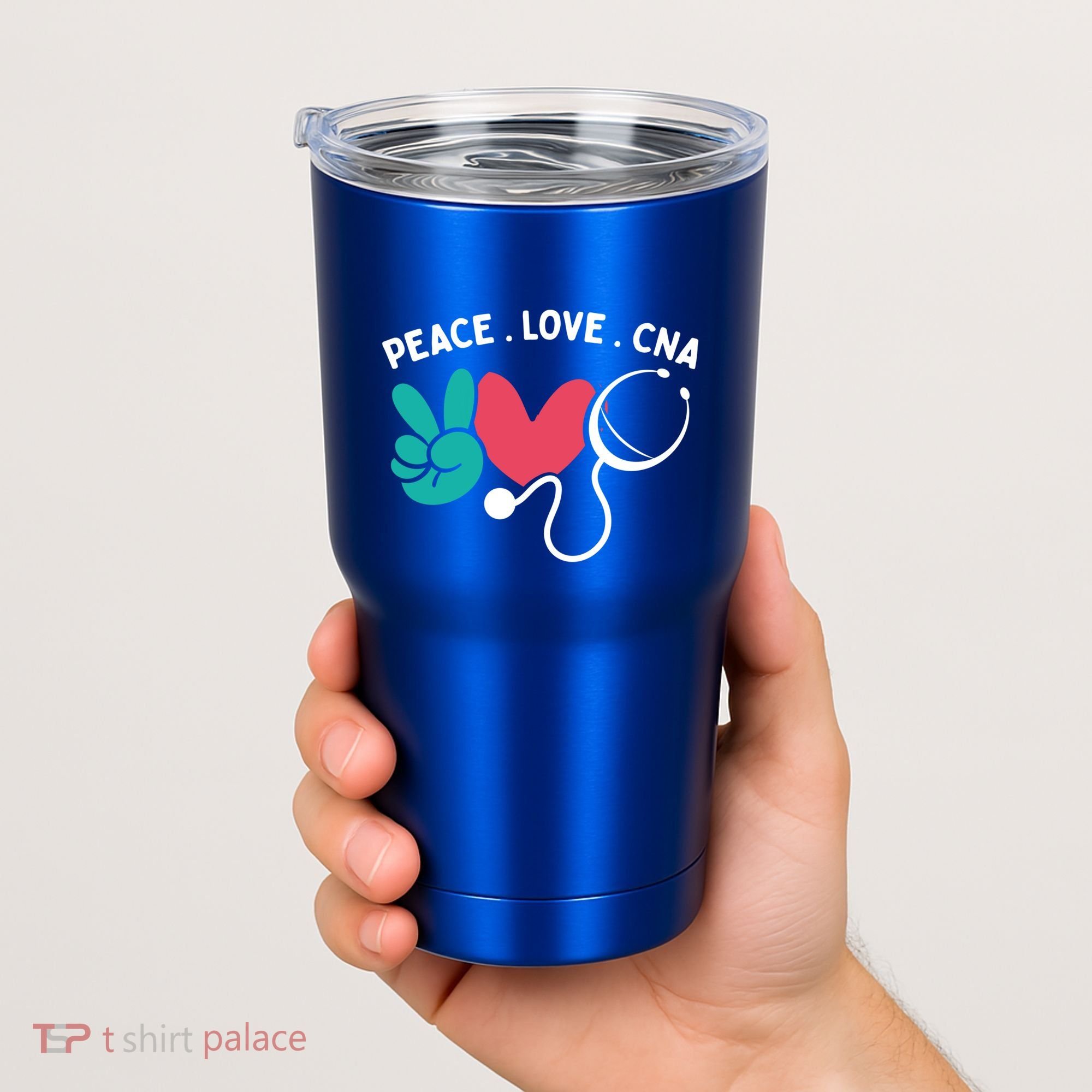 Peace Love Cna Certified Nursing Assistant Cute Nurse Gift Tumbler