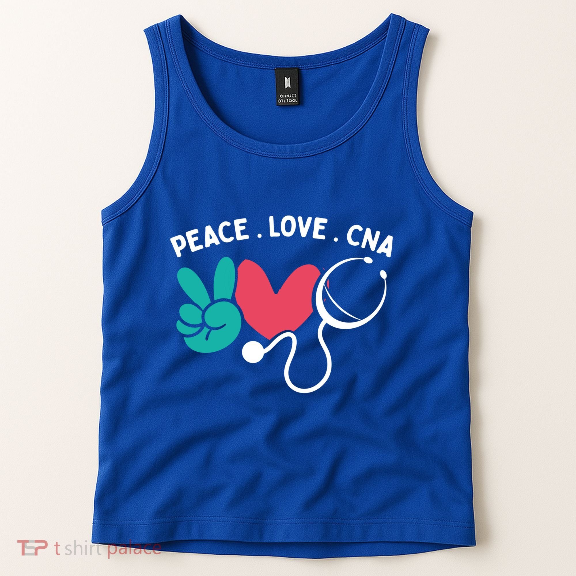 Peace Love Cna Certified Nursing Assistant Cute Nurse Gift Tank Top
