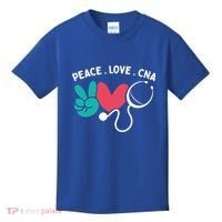 Peace Love Cna Certified Nursing Assistant Cute Nurse Gift Kids T-Shirt thumb 0