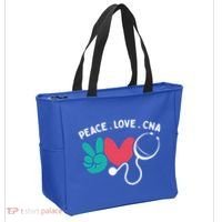Peace Love Cna Certified Nursing Assistant Cute Nurse Gift Tote Bag thumb 2