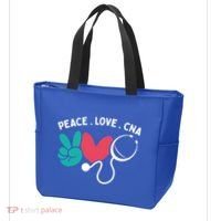 Peace Love Cna Certified Nursing Assistant Cute Nurse Gift Tote Bag thumb 3