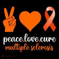 Peace Love Cure Multiple Sclerosis Awareness Family Warrior Meaningful Gift Coffee Mug thumb 5
