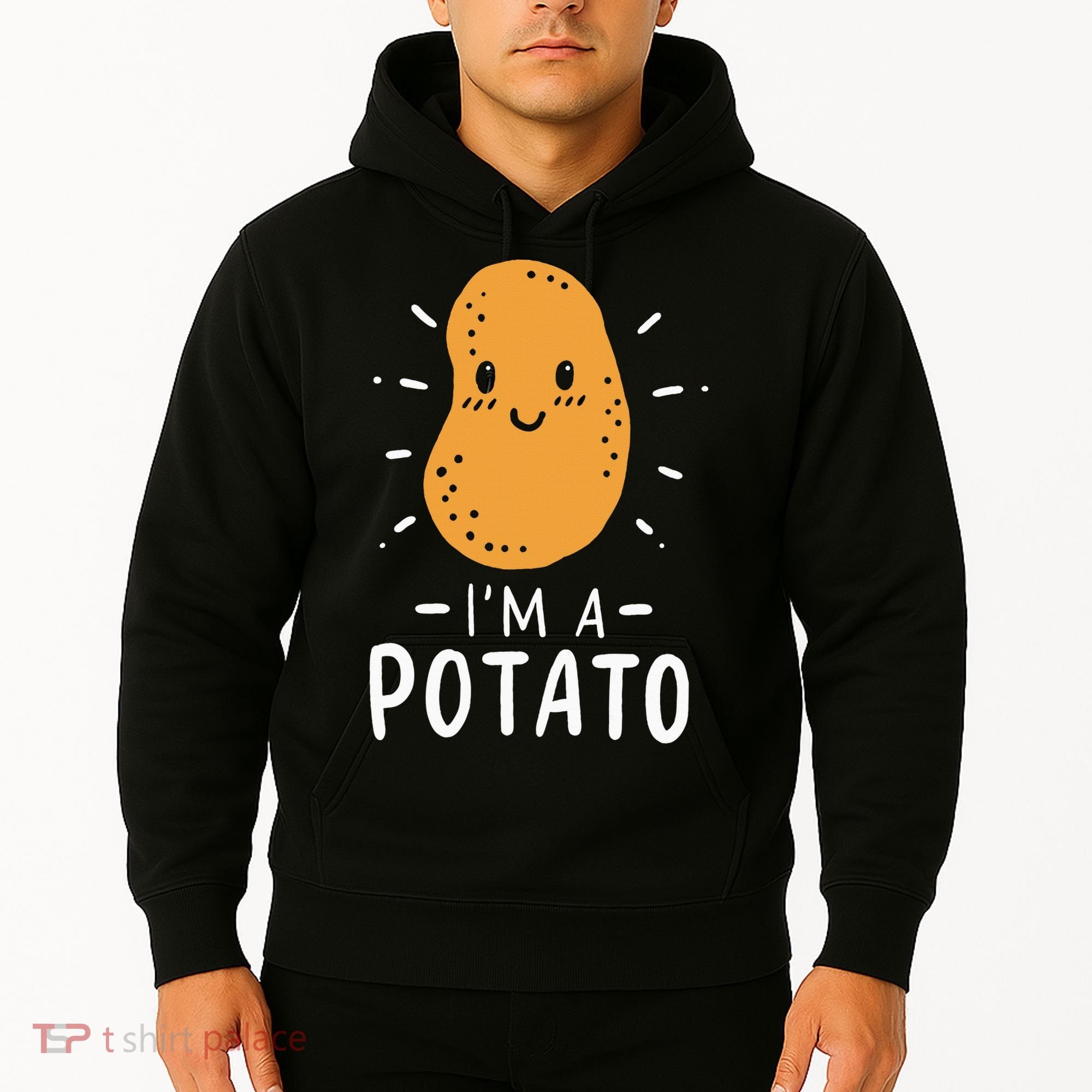 Potato Lazy Costume Halloween Vegan Kawaii Hoodie