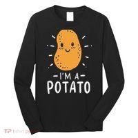 Potato Lazy Costume Halloween Vegan Kawaii Long Sleeve Shirt thumb 0
