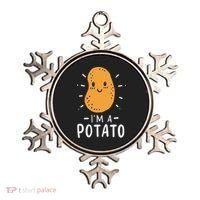 Potato Lazy Costume Halloween Vegan Kawaii Ornament thumb 0