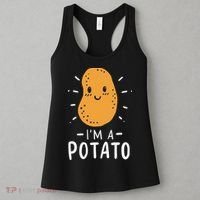 Potato Lazy Costume Halloween Vegan Kawaii Women's Tank Top thumb 3