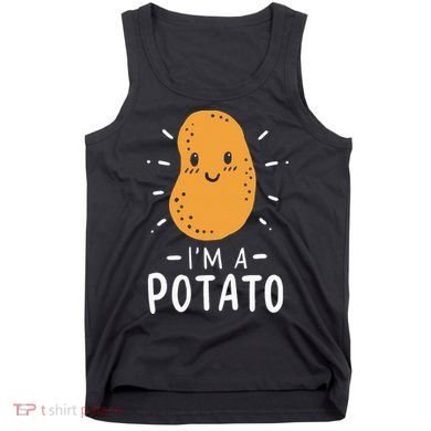 Potato Lazy Costume Halloween Vegan Kawaii Tank Top