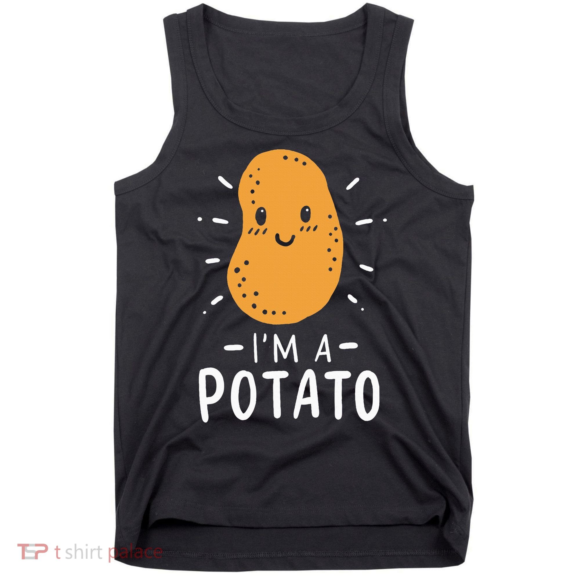Potato Lazy Costume Halloween Vegan Kawaii Tank Top