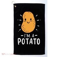 Potato Lazy Costume Halloween Vegan Kawaii Golf Towel thumb 0