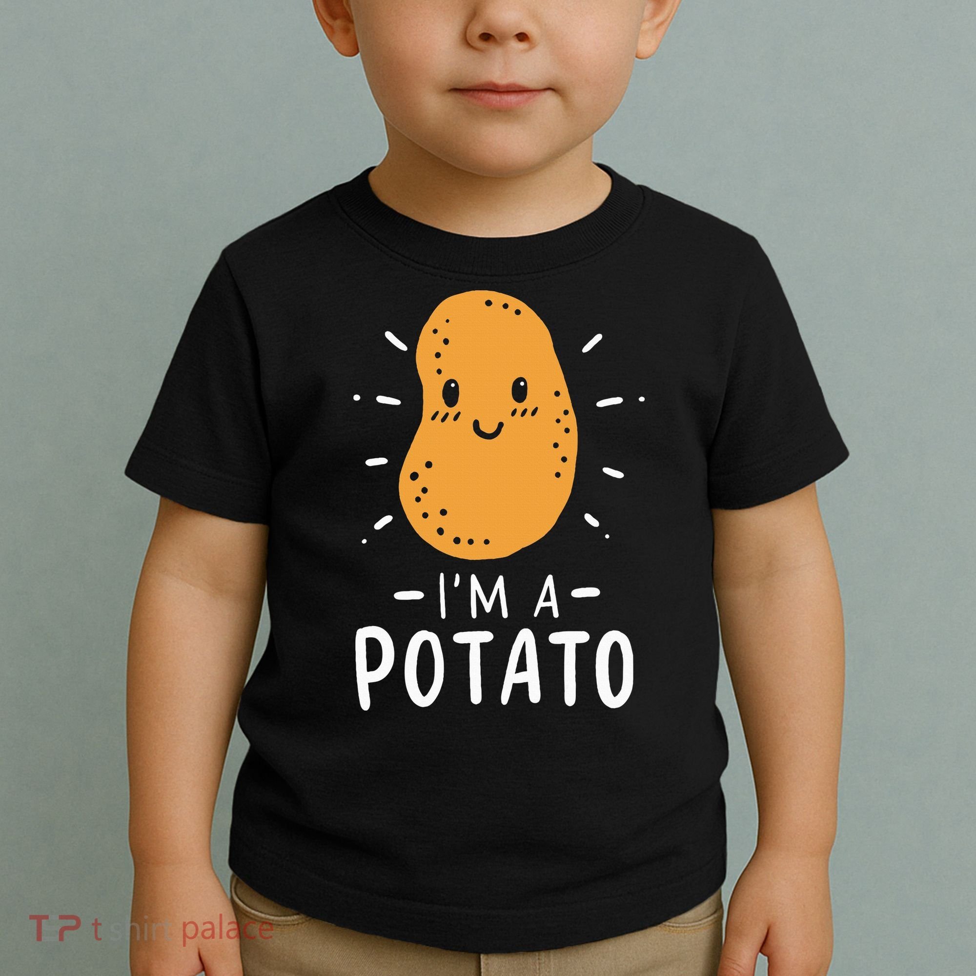 Potato Lazy Costume Halloween Vegan Kawaii Toddler T-Shirt