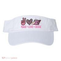 Peace Love Cruise Travel Leopard Heart Funny Gift For Visor thumb 0