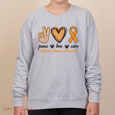 Peace Love Cure Multiple Sclerosis Women's Sweatshirt