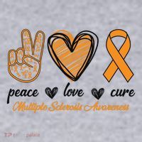 Peace Love Cure Multiple Sclerosis Women's Sweatshirt thumb 2