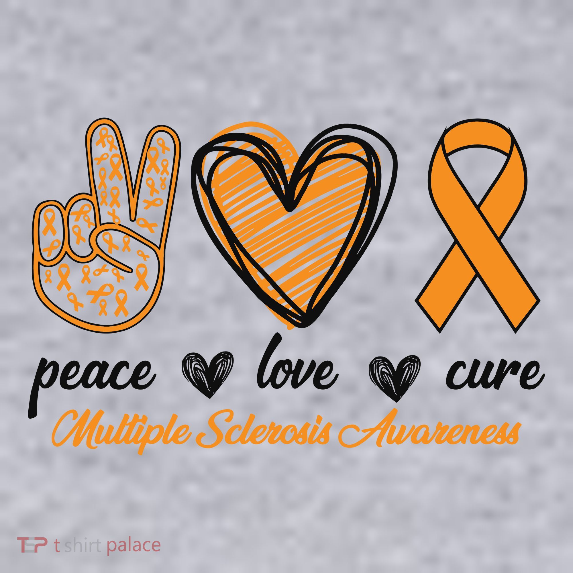 Peace Love Cure Multiple Sclerosis Women's Sweatshirt