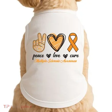 Peace Love Cure Multiple Sclerosis Doggie Tank