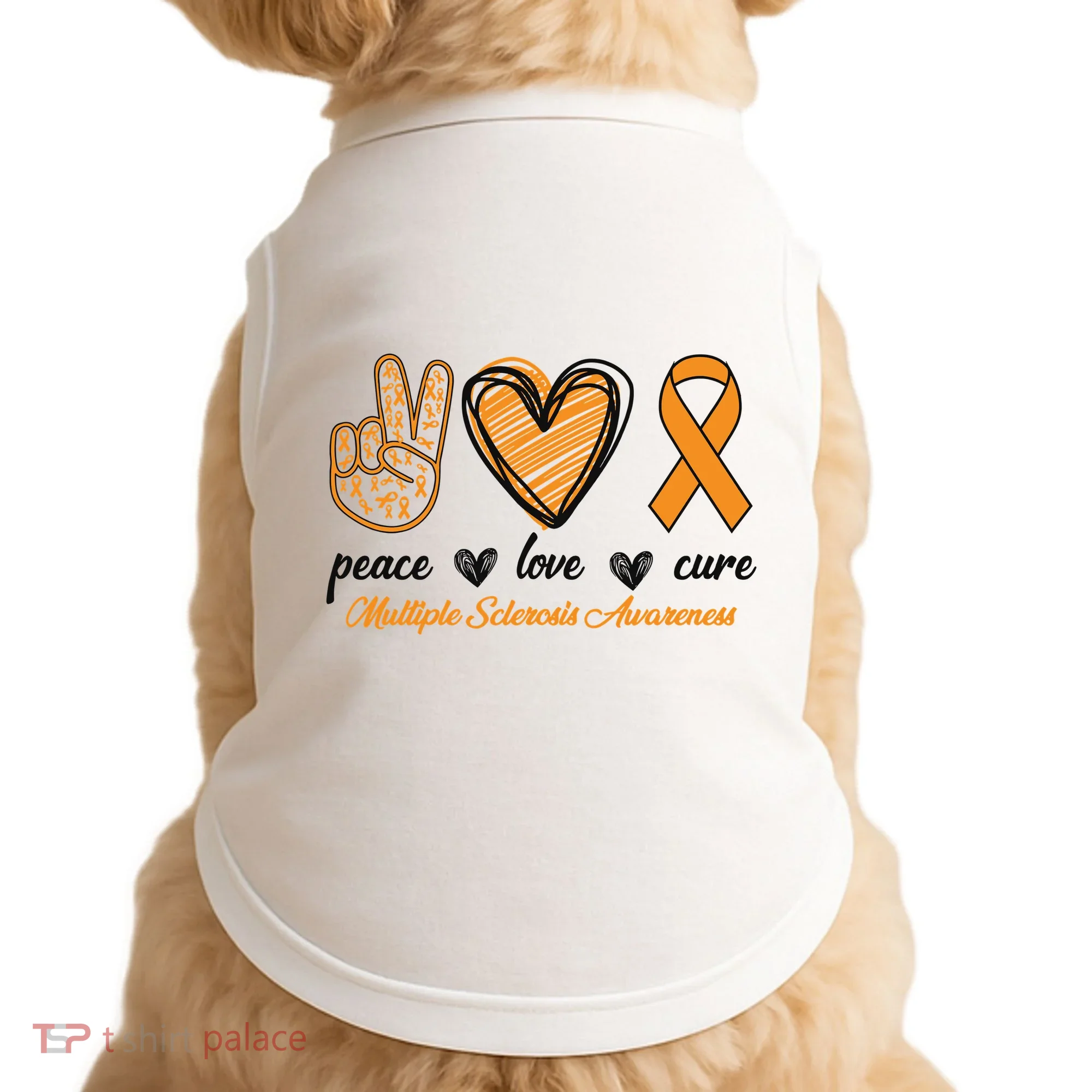 Peace Love Cure Multiple Sclerosis Doggie Tank