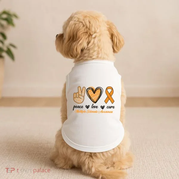 Peace Love Cure Multiple Sclerosis Doggie Tank