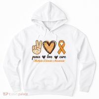 Peace Love Cure Multiple Sclerosis Hoodie thumb 0