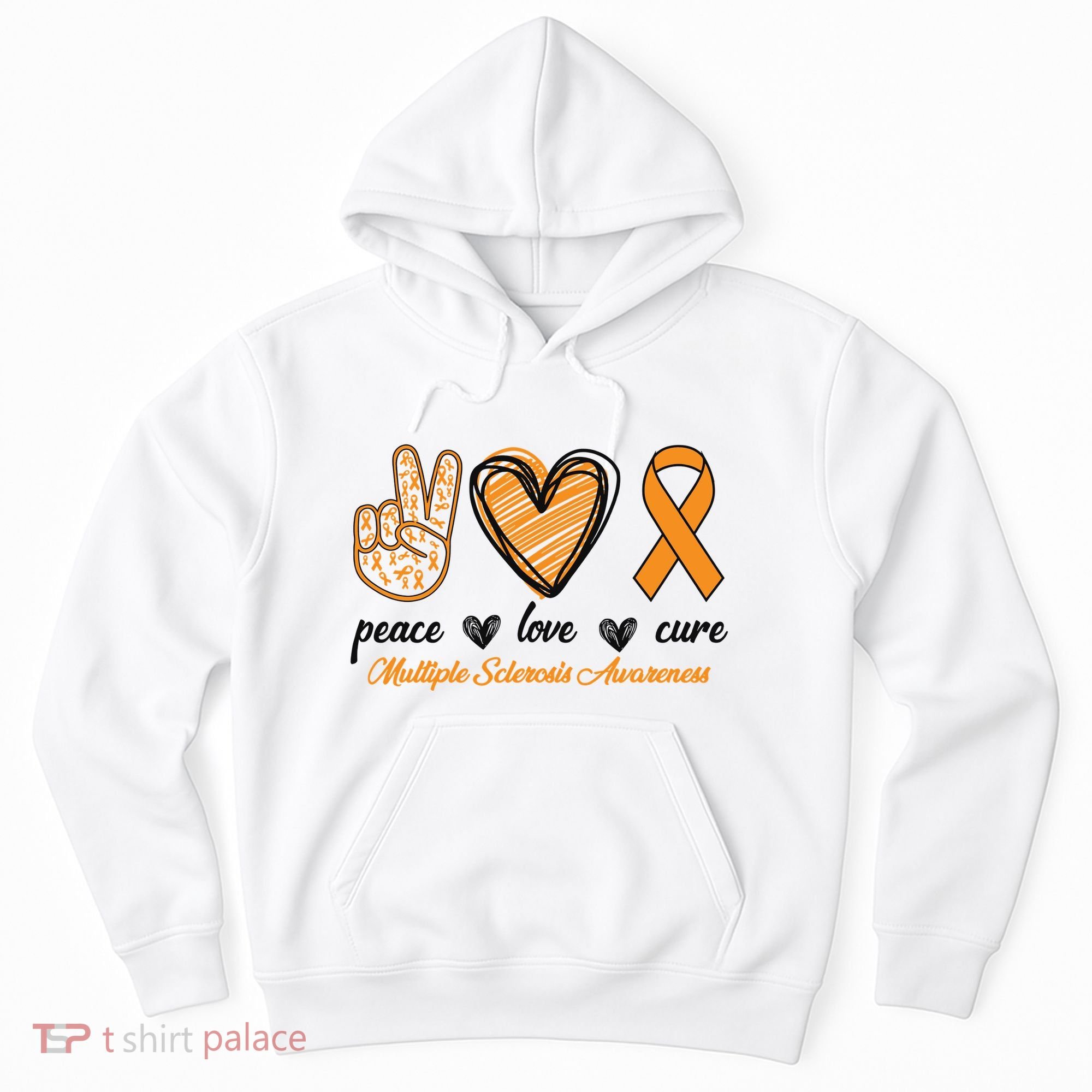 Peace Love Cure Multiple Sclerosis Hoodie