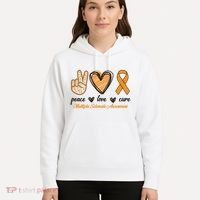 Peace Love Cure Multiple Sclerosis Hoodie thumb 5