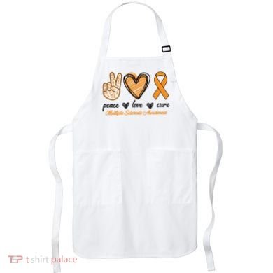 Peace Love Cure Multiple Sclerosis Apron