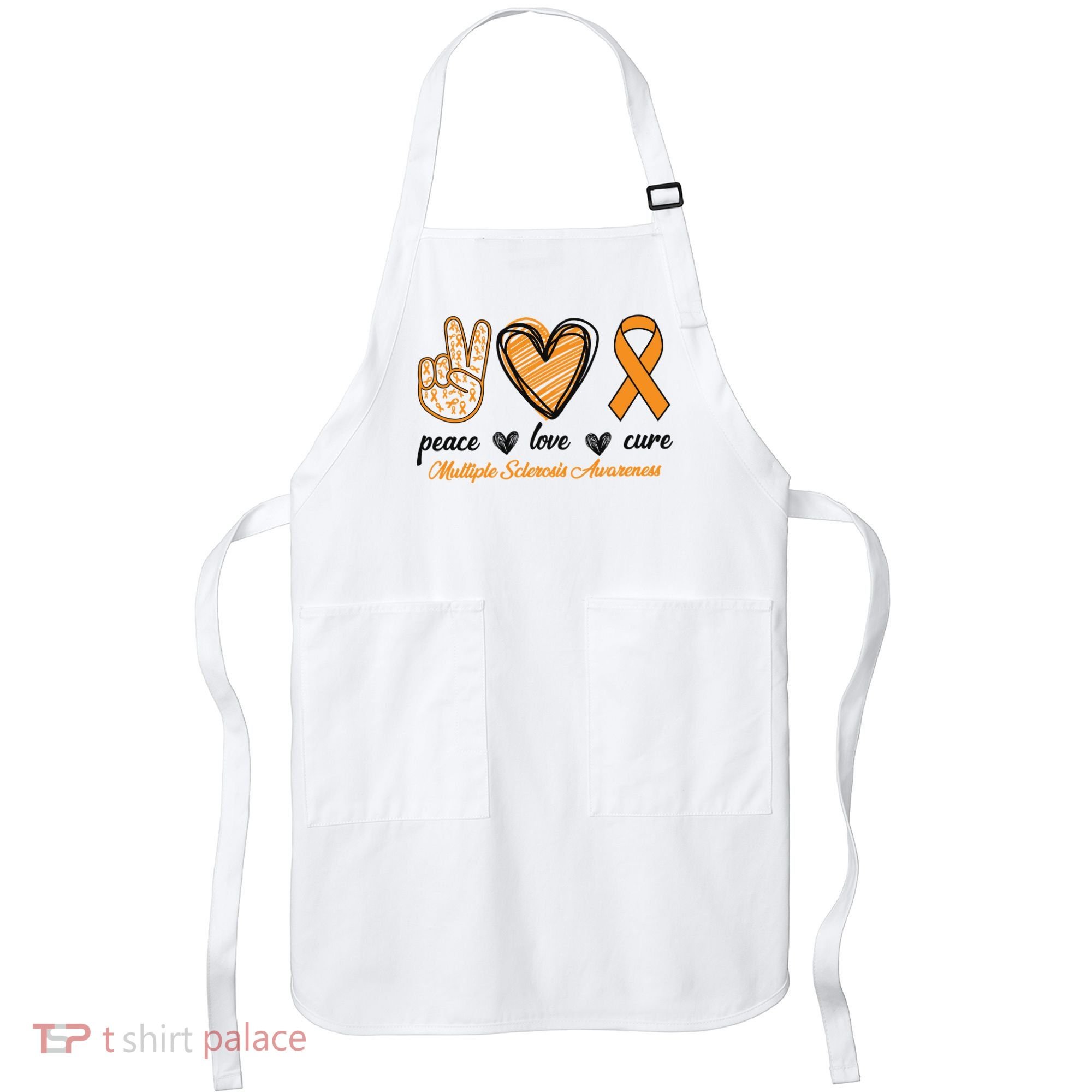 Peace Love Cure Multiple Sclerosis Apron