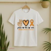 Peace Love Cure Multiple Sclerosis T-Shirt thumb 2