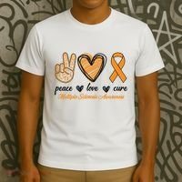 Peace Love Cure Multiple Sclerosis T-Shirt thumb 3