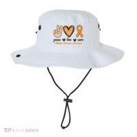 Peace Love Cure Multiple Sclerosis Bucket Hat thumb 0