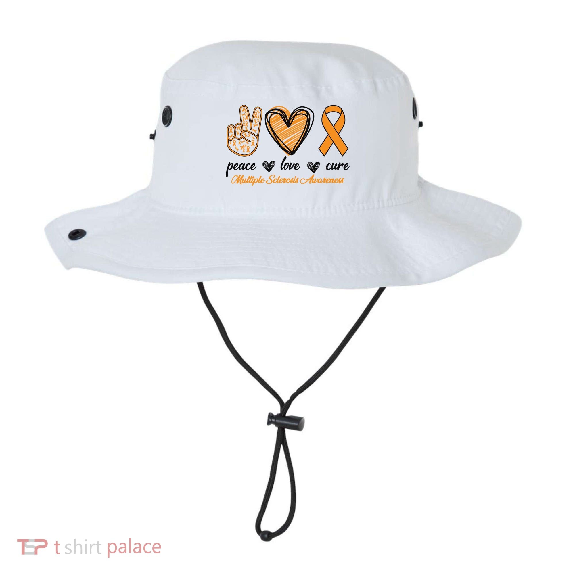 Peace Love Cure Multiple Sclerosis Bucket Hat