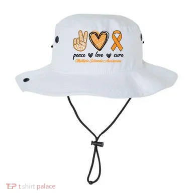 Peace Love Cure Multiple Sclerosis Bucket Hat