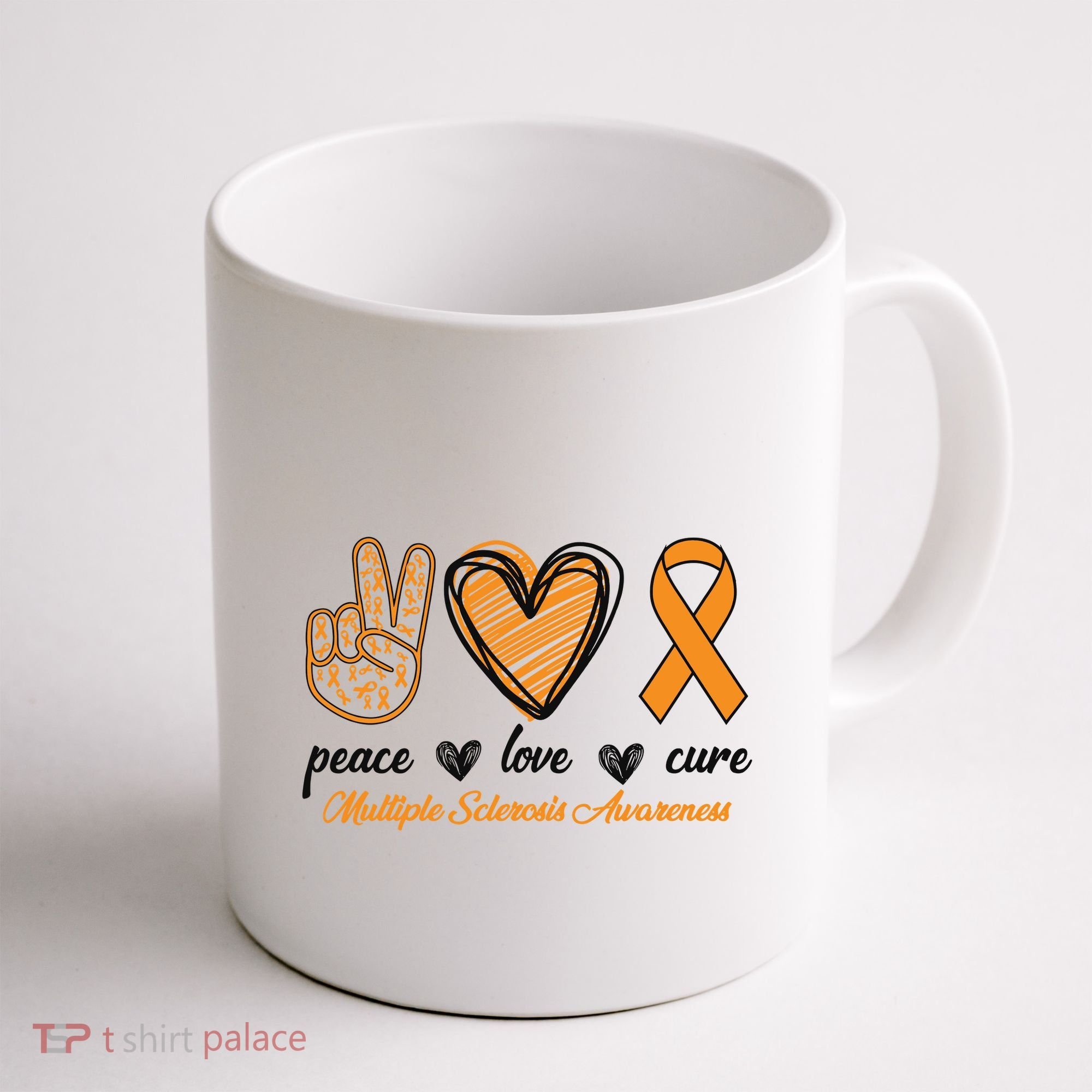 Peace Love Cure Multiple Sclerosis Coffee Mug